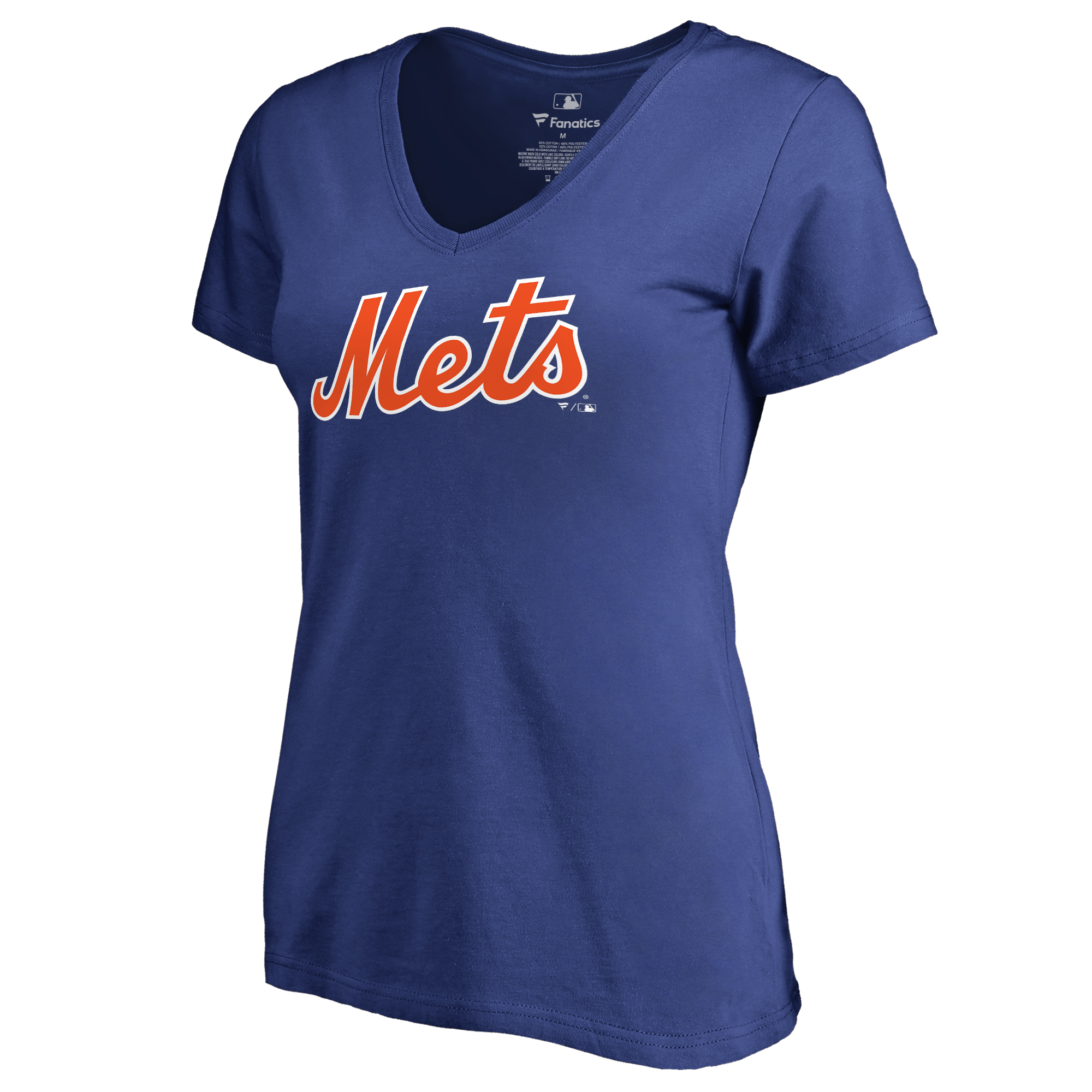Women's Royal New York Mets Team Wordmark T-Shirt