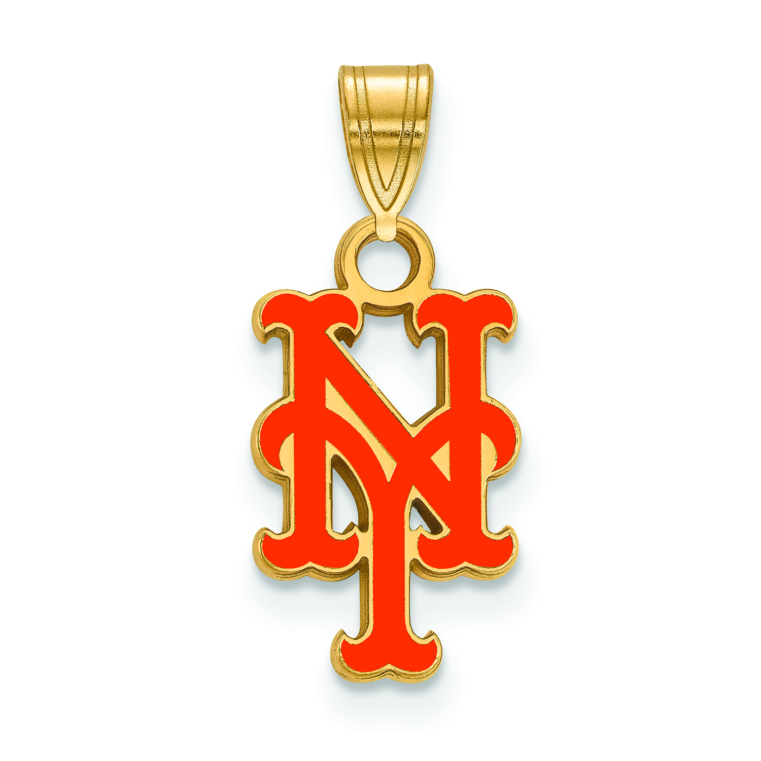 Women's New York Mets Gold-Plated Enamel Pendant