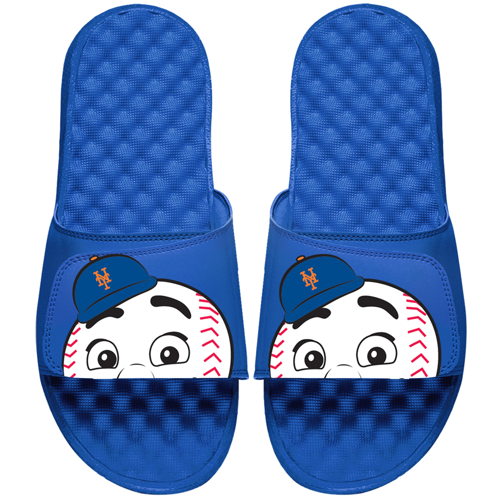 Men's ISlide Royal New York Mets Mascot Slide Sandals