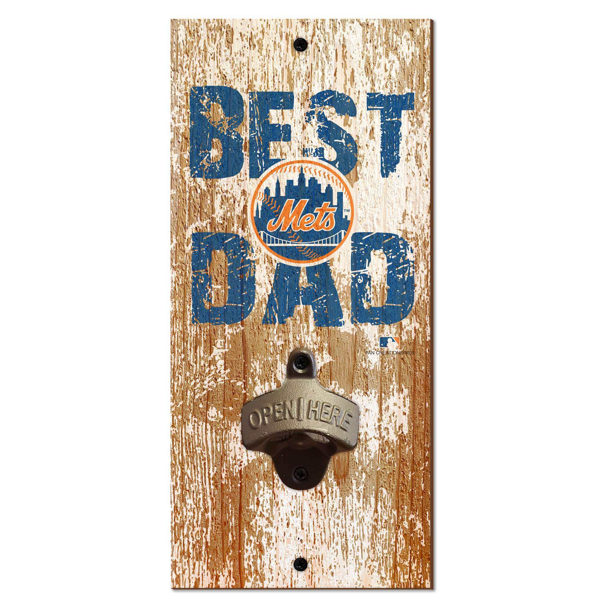 New York Mets 5'' x 12'' Best Dad Bottle Opener