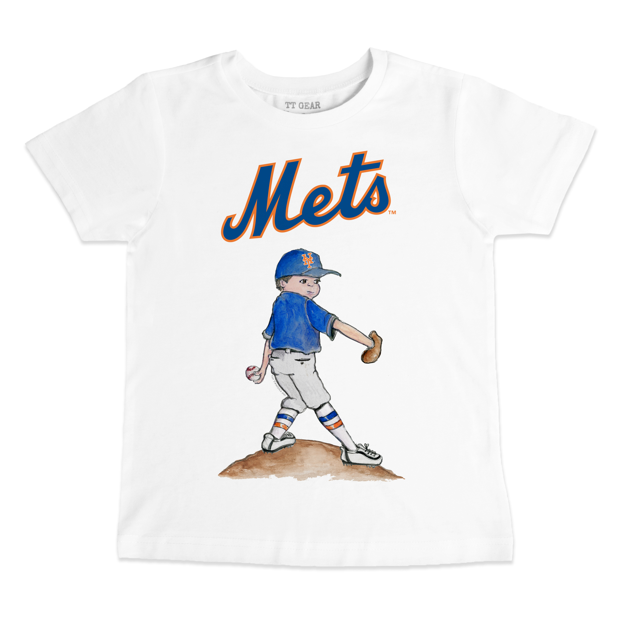 Infant Tiny Turnip White New York Mets Clemente T-Shirt