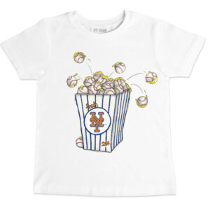 Youth Tiny Turnip White New York Mets Popcorn T-Shirt
