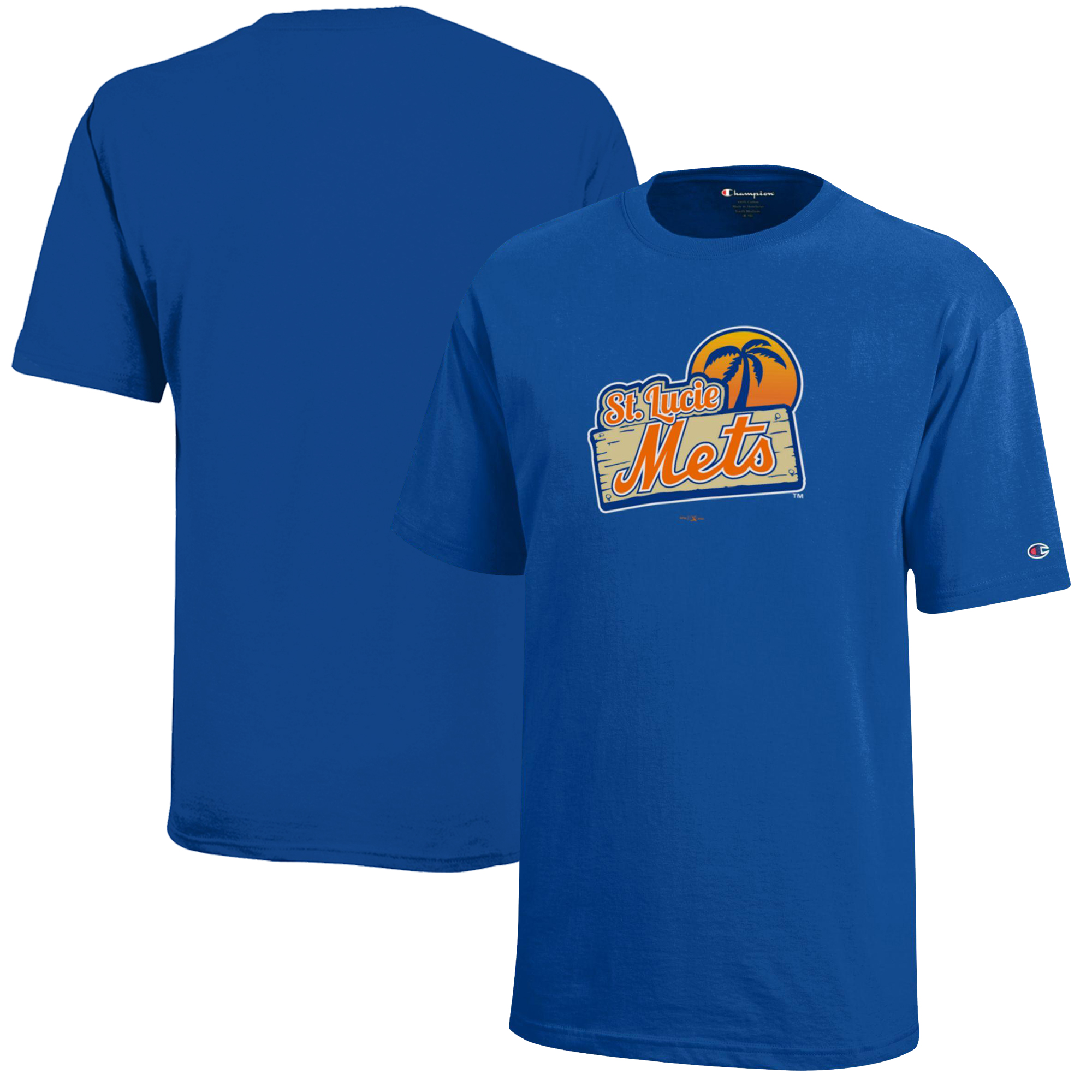Youth Champion Royal St. Lucie Mets Jersey T-Shirt