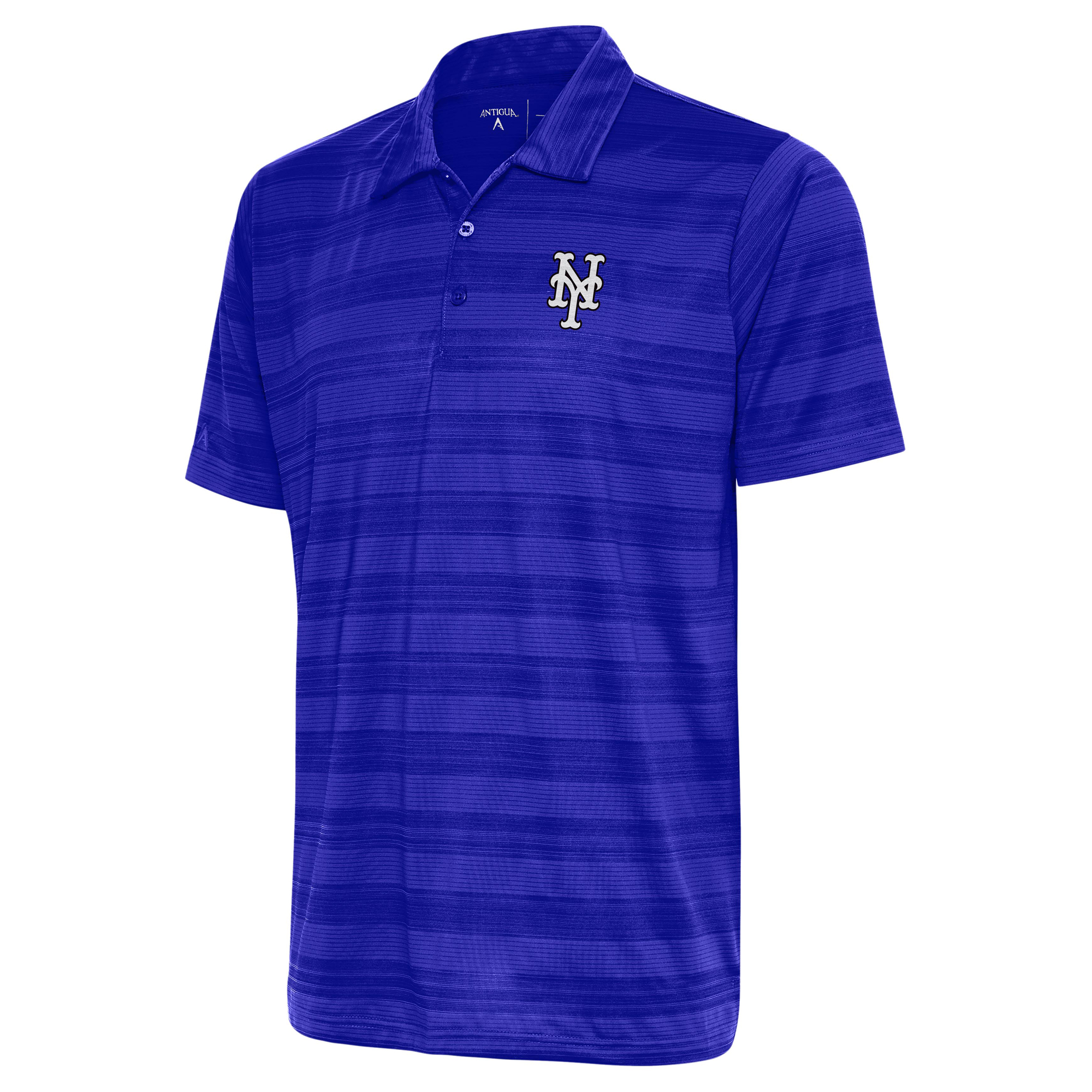 Men's Antigua Royal New York Mets Metallic Compass Polo