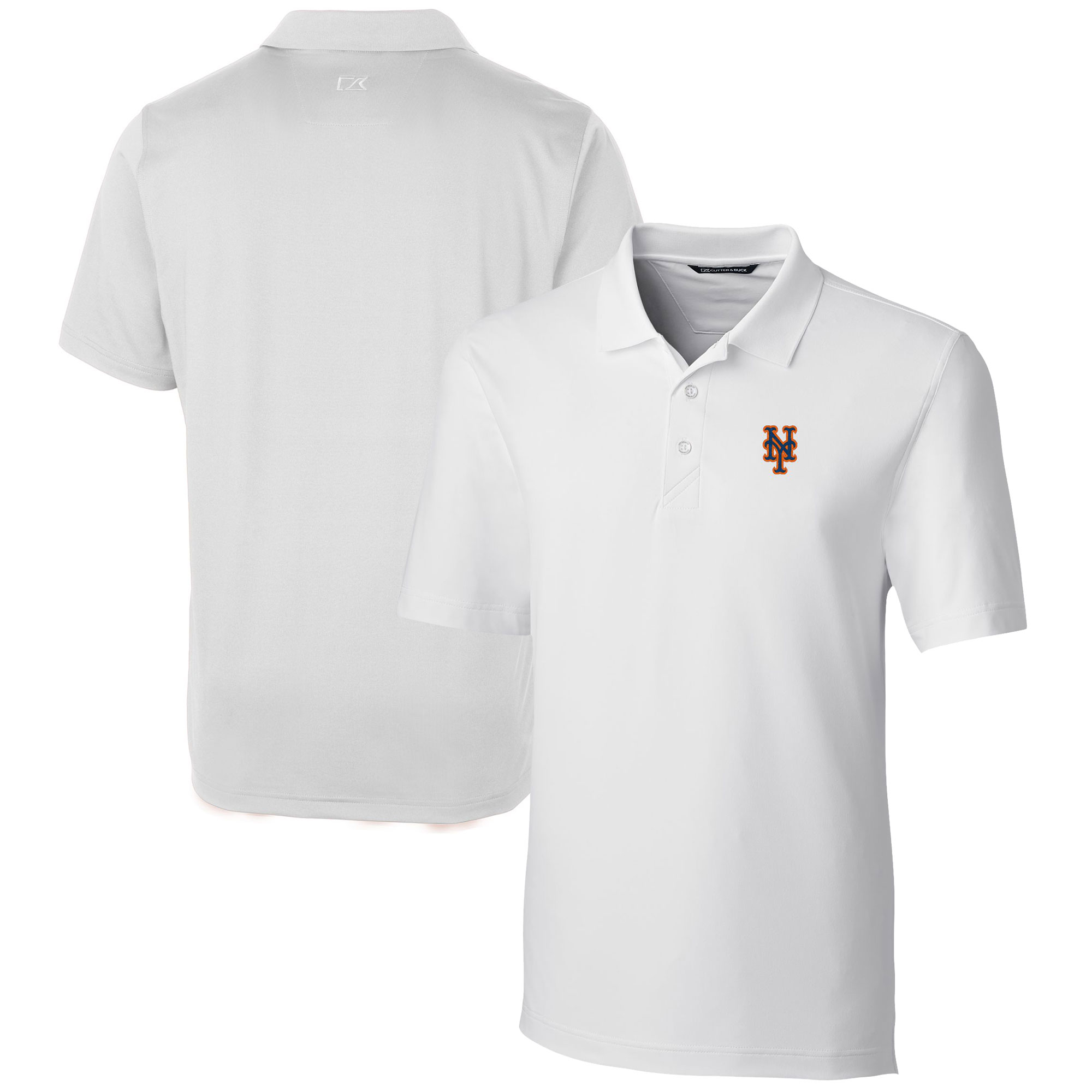 Men's Cutter & Buck  White New York Mets Forge Stretch Polo