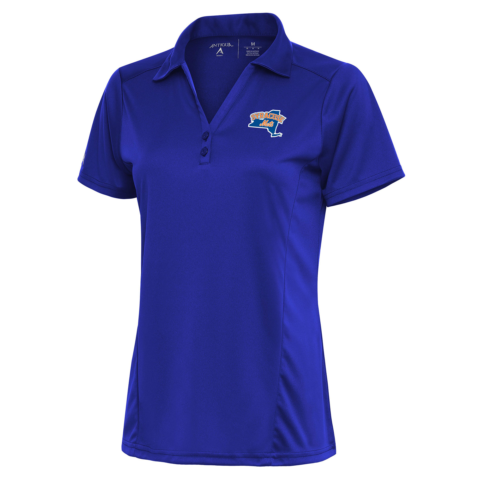 Women's Antigua Royal Syracuse Mets Tribute Polo