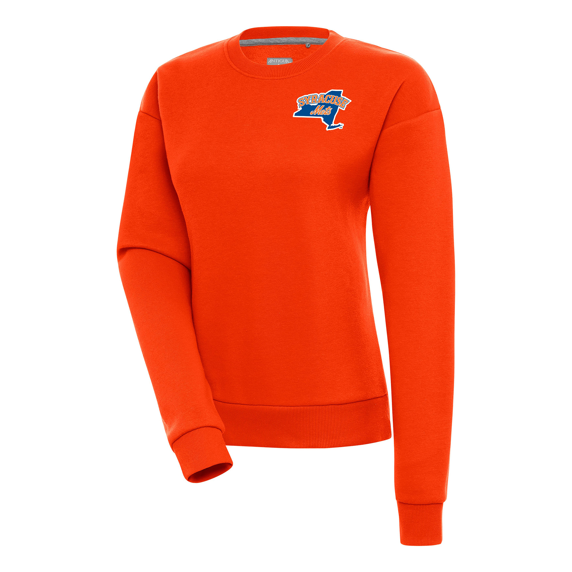 Women's Antigua  Orange Syracuse Mets Victory Pullover Sweatshirt