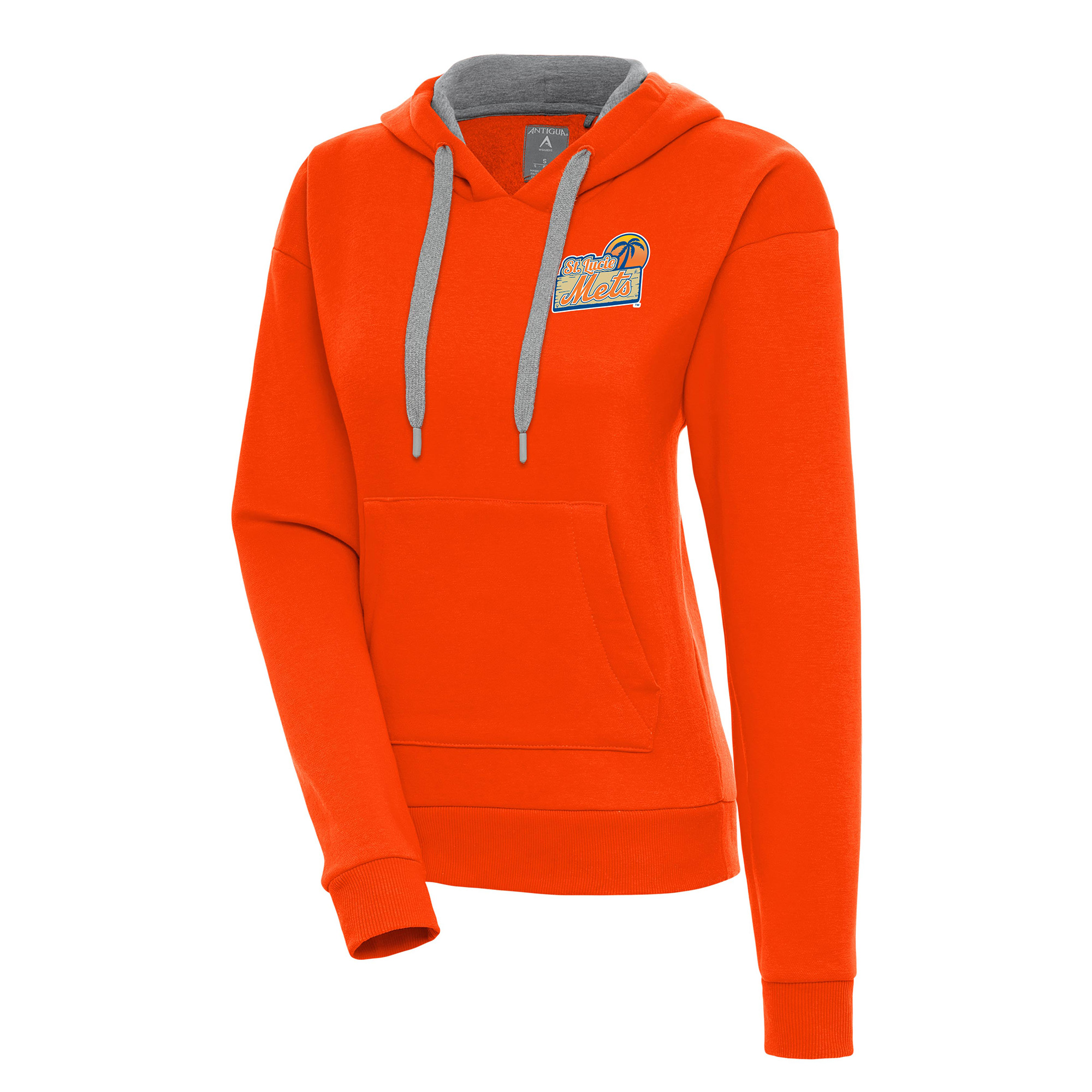 Women's Antigua  Orange St. Lucie Mets Victory Pullover Hoodie