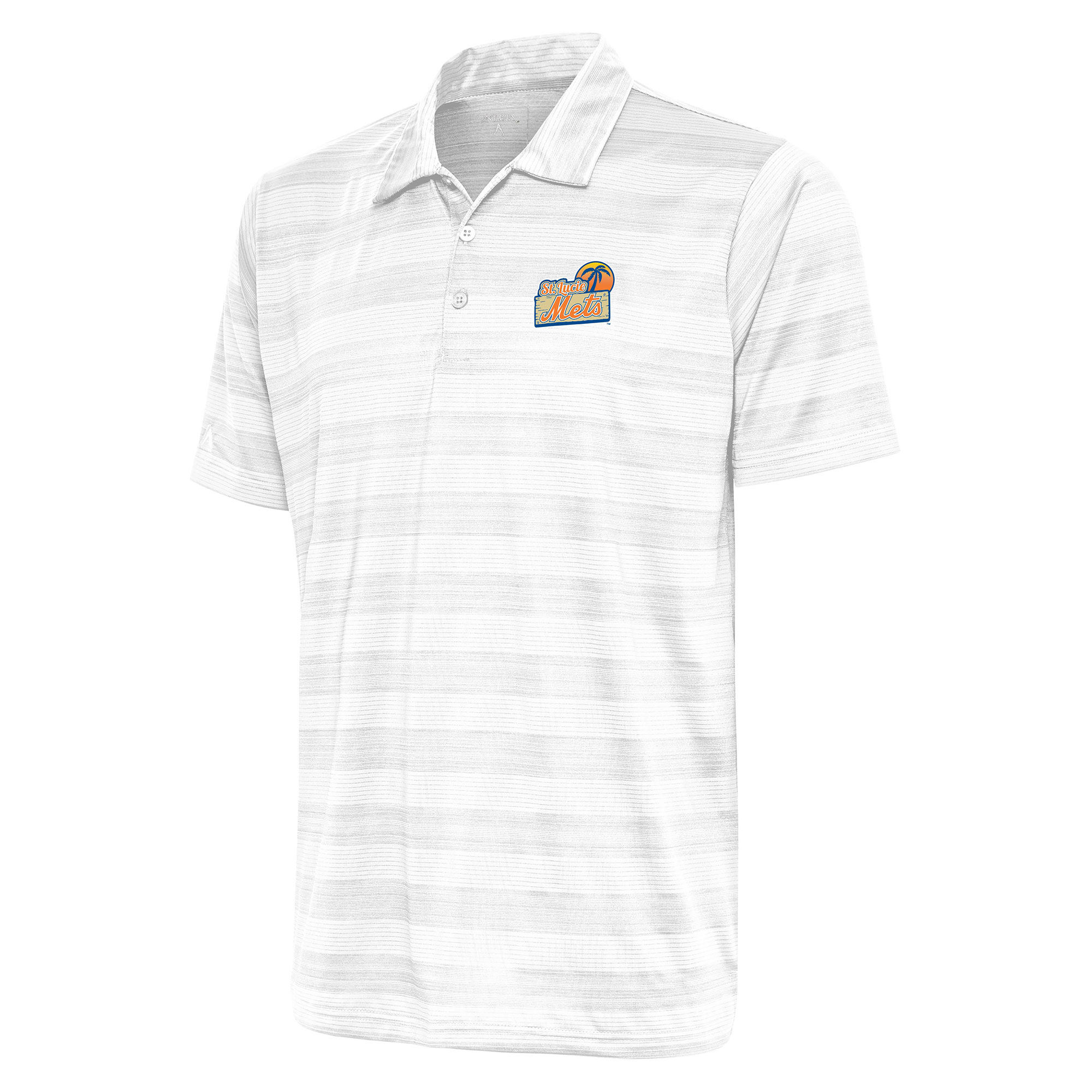 Men's Antigua White St. Lucie Mets Compass Polo
