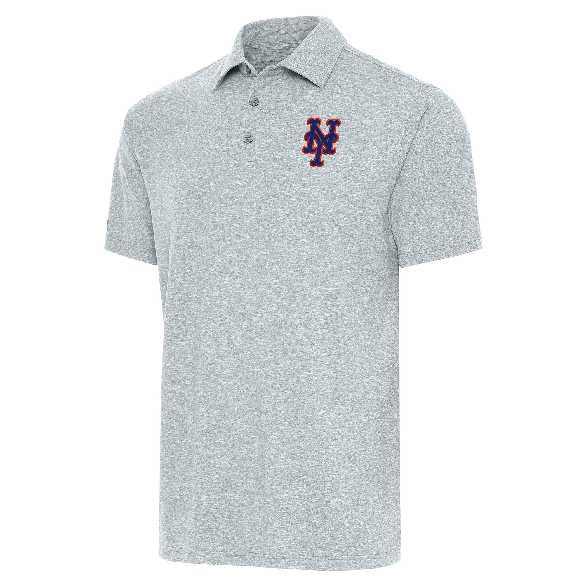 Men's Antigua  Heather Gray New York Mets Par Polo
