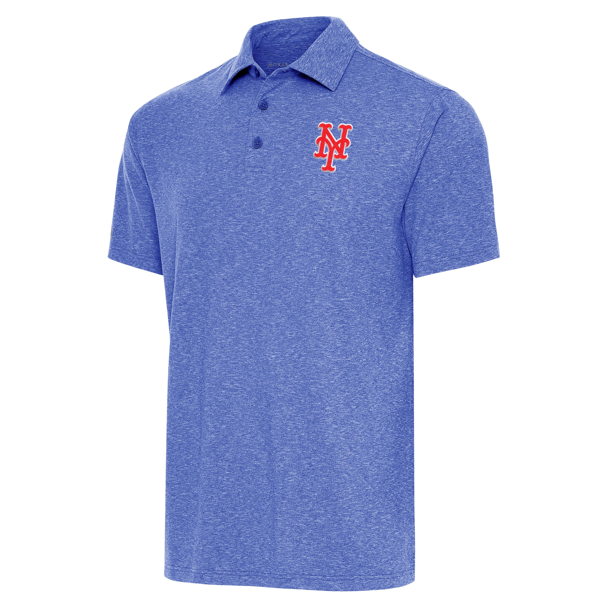 Men's Antigua  Heather Royal New York Mets Par Polo