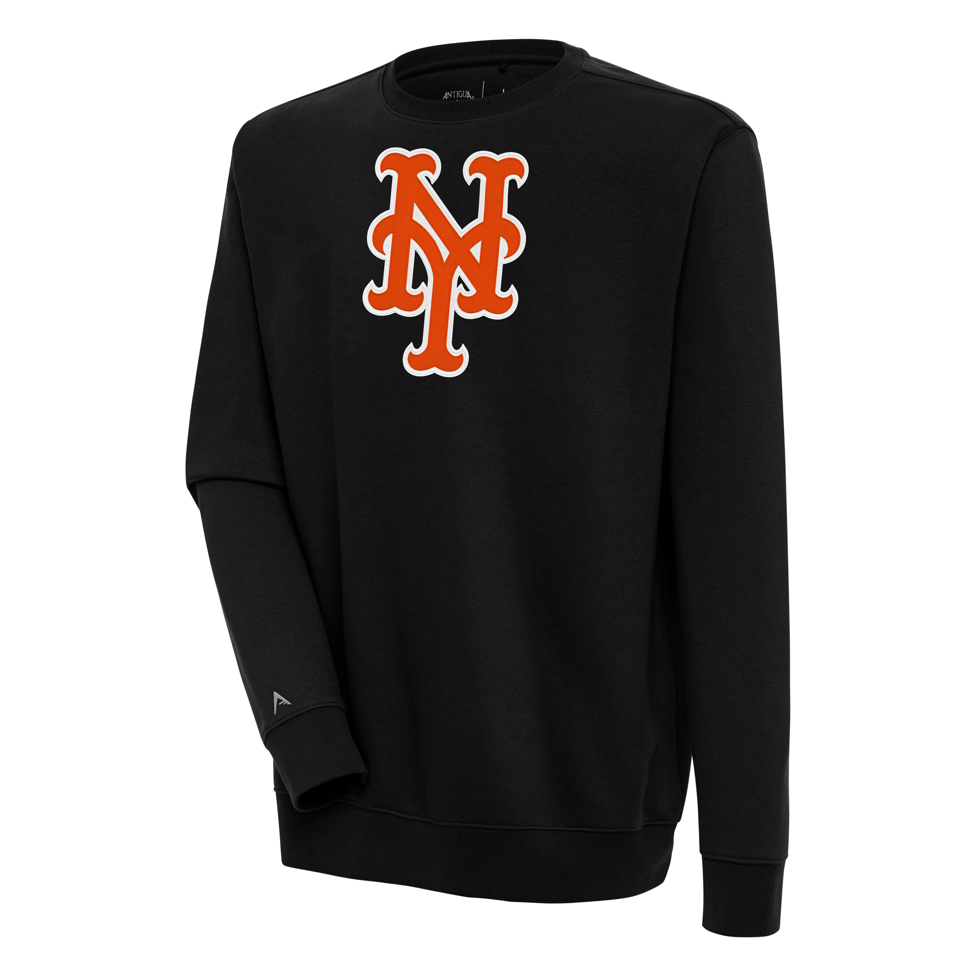Men's Antigua  Black New York Mets Victory Pullover Sweatshirt