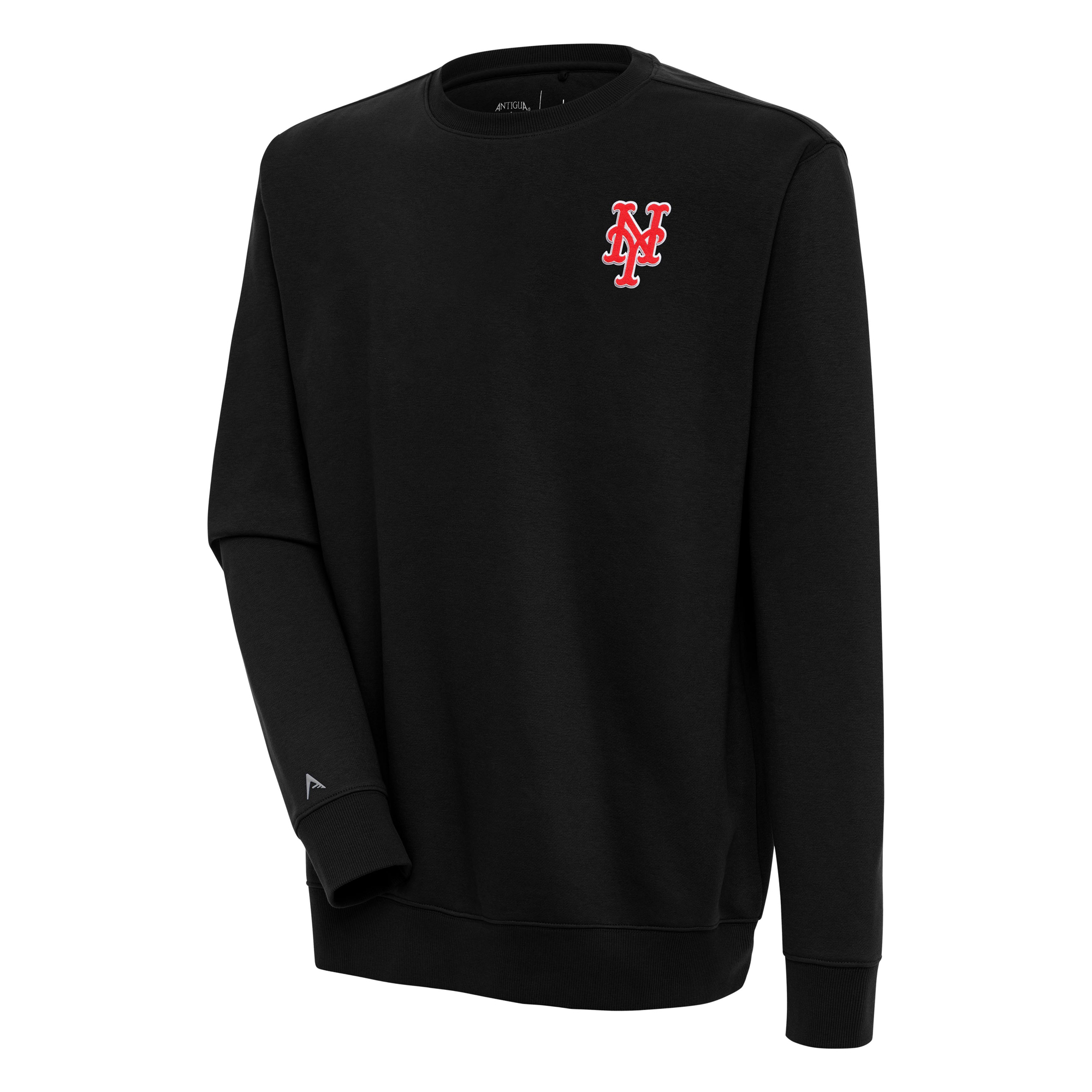 Men's Antigua  Black New York Mets Victory Pullover Sweatshirt