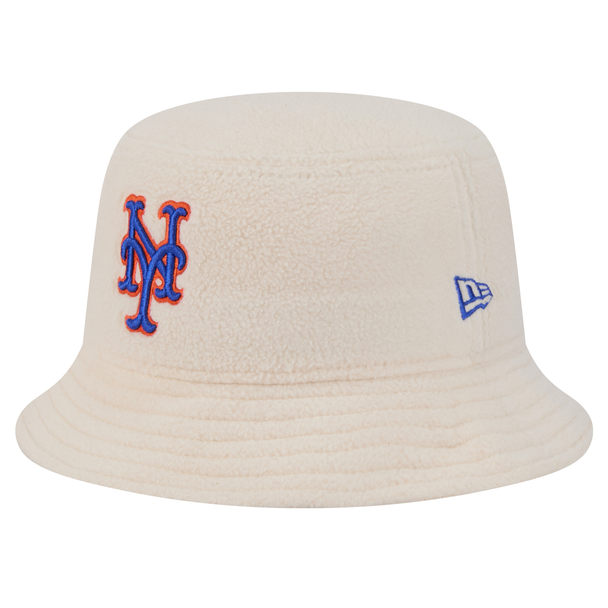 Women's New Era White New York Mets Chrome Cozy Bucket Hat