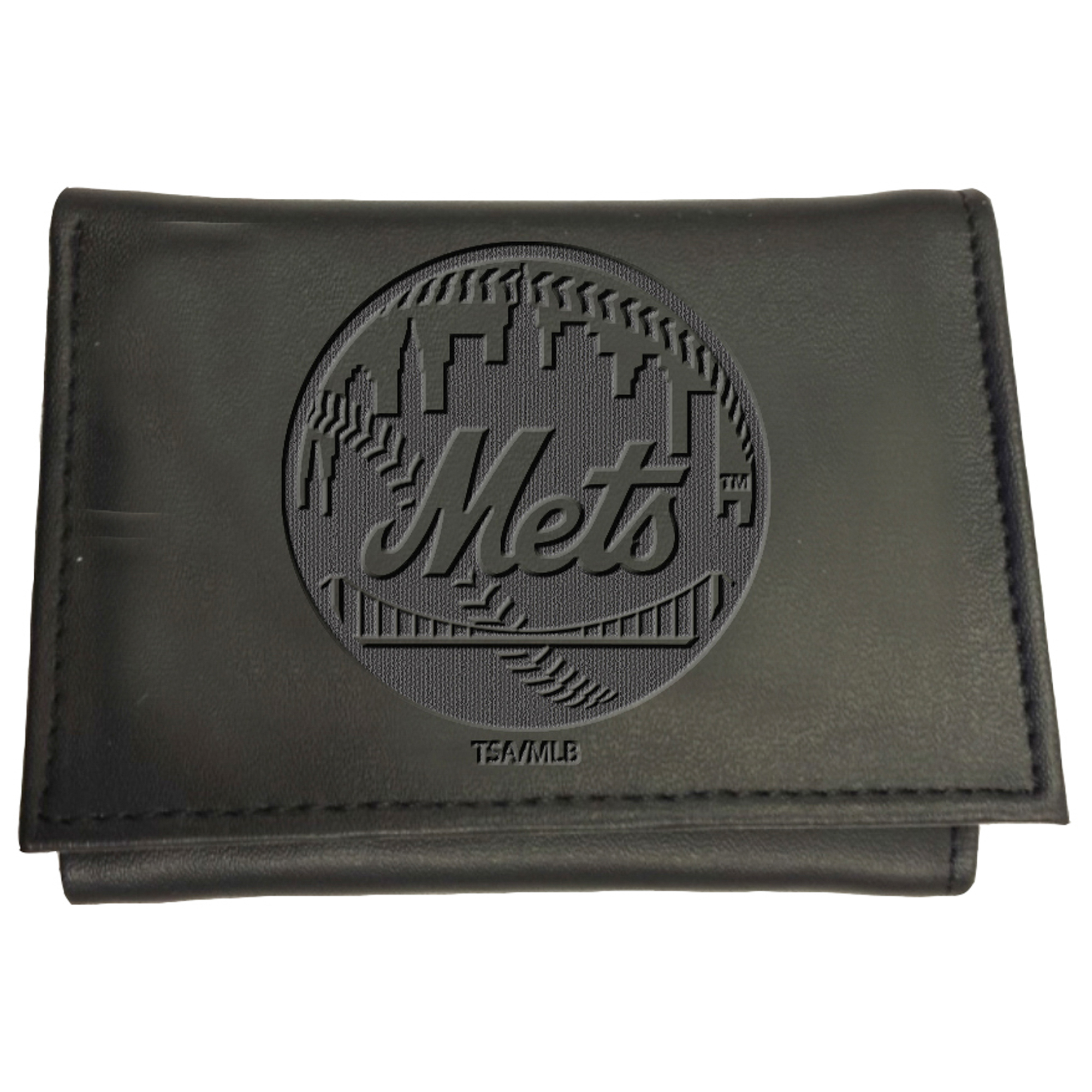 Black New York Mets Hybrid Tri-Fold Wallet