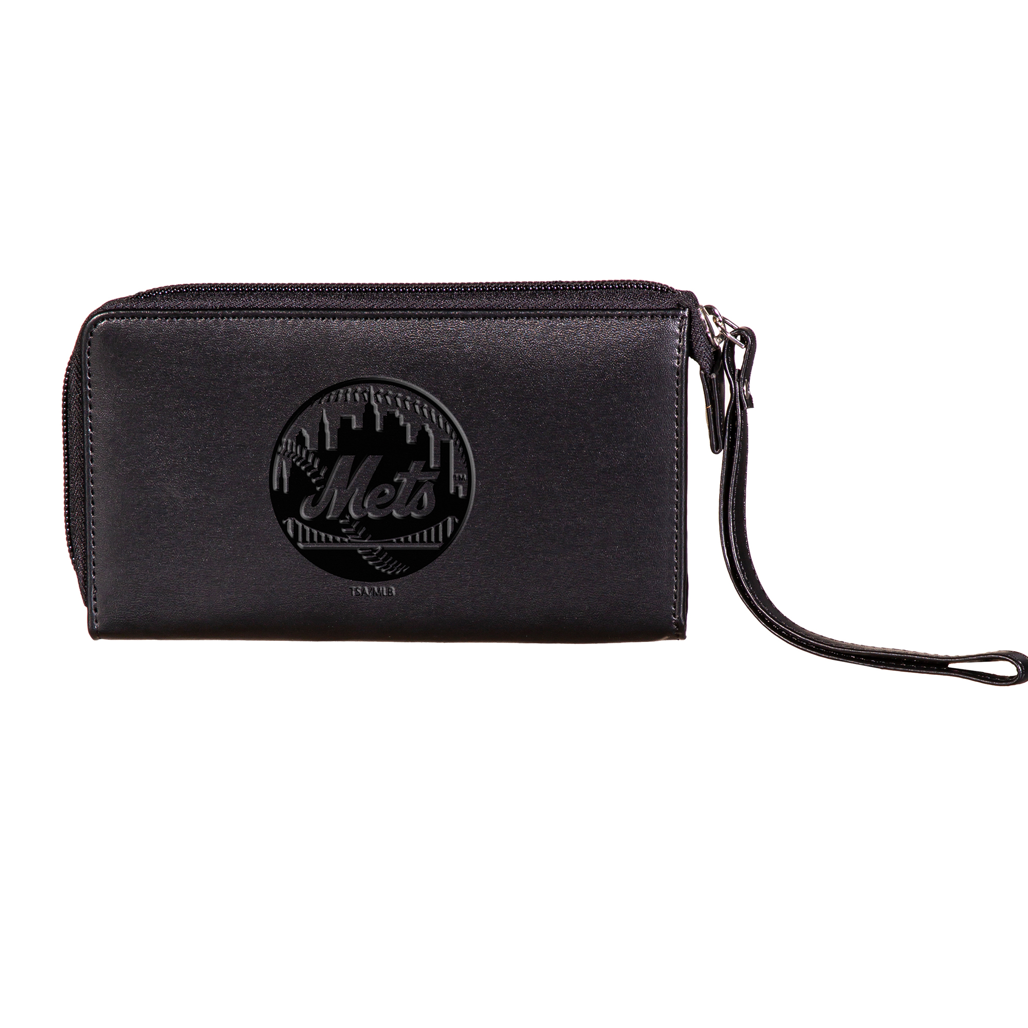 Black New York Mets Cell Phone Wristlet Wallet